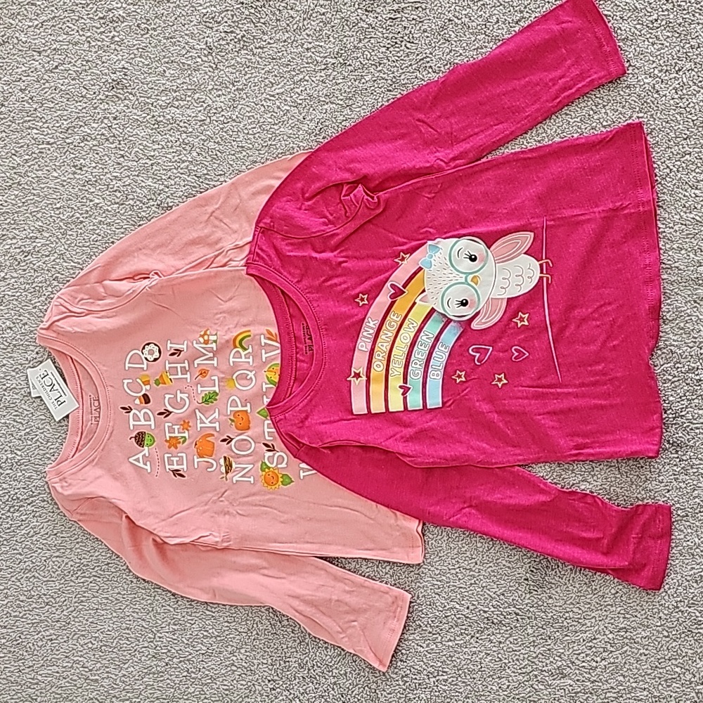 Package of 2 Toddler girl longsleeve